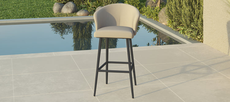 Maze Fabric Zen Bar Stool
