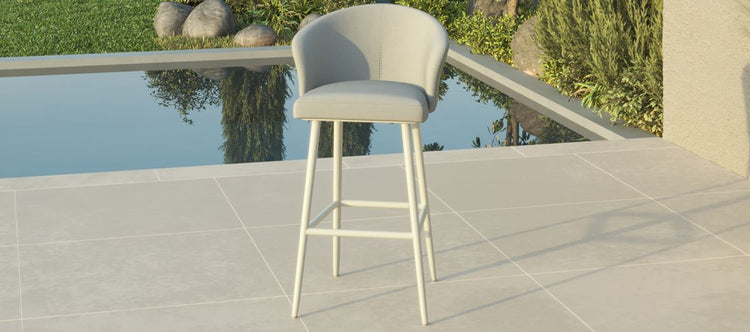 Maze Fabric Zen Bar Stool