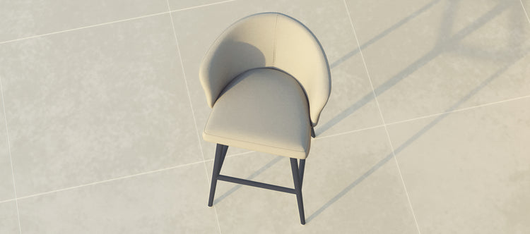 Maze Fabric Zen Bar Stool