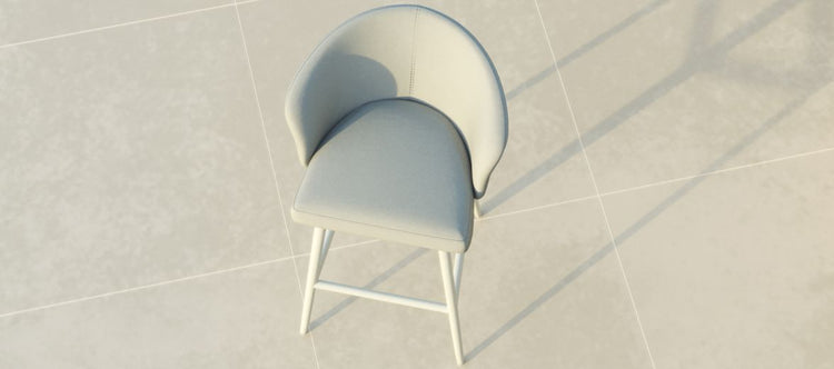 Maze Fabric Zen Bar Stool