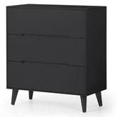 Julian Bowen Alicia 3 Drawer Chest Anthracite-Better Bed Company 