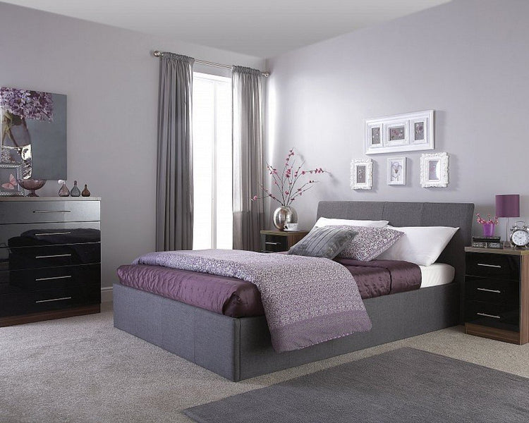 Bolton Grey Ottoman Bed-Better Bed Company 