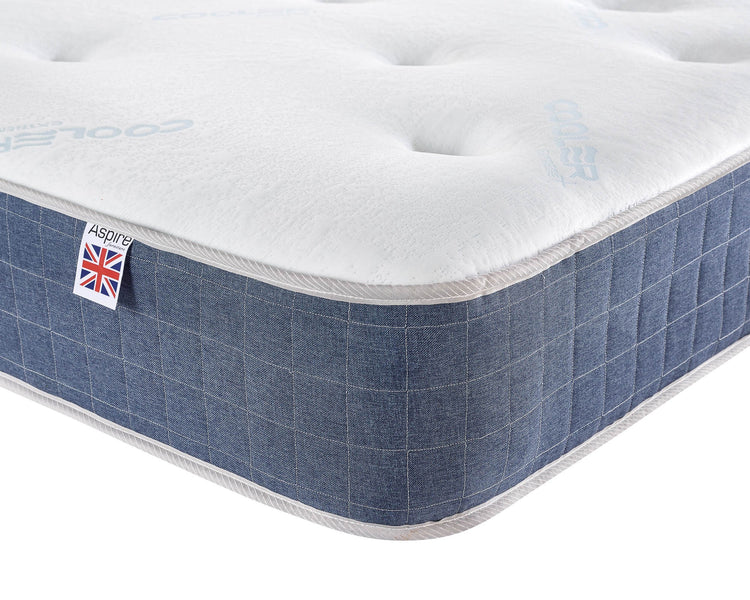 Aspire Temperature Control Duo 1000 Pocket+ Mattress Side Close Up-Better Bed Company