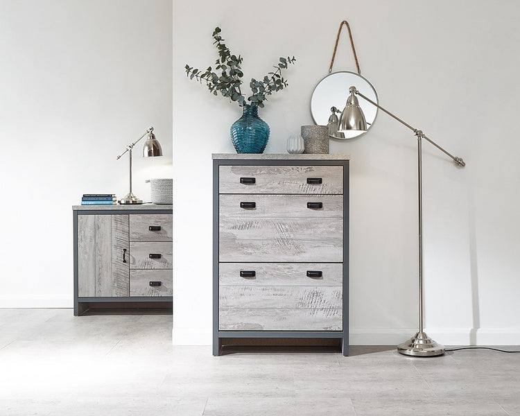 GFW Boston 2 Tier 1 Drawer Shoe Cabinet