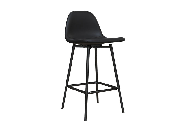 Dorel Home Calvin Upholstered Counter Stool Black-Better Bed Company
