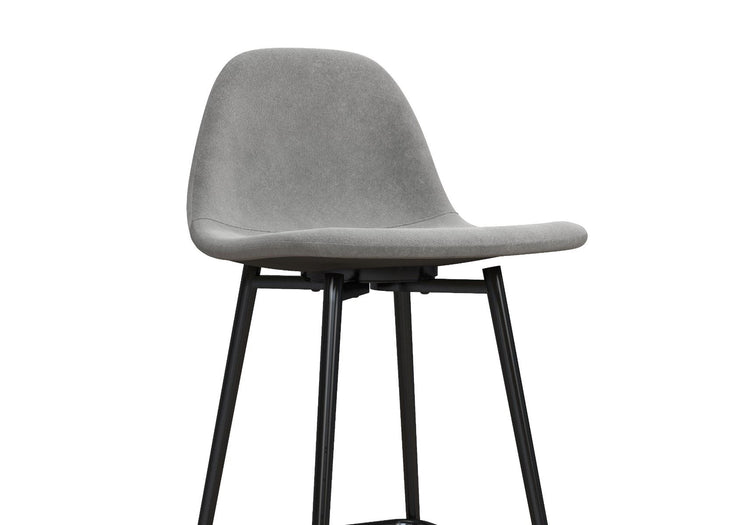 Dorel Home Calvin Upholstered Counter Stool Grey-Better Bed Company