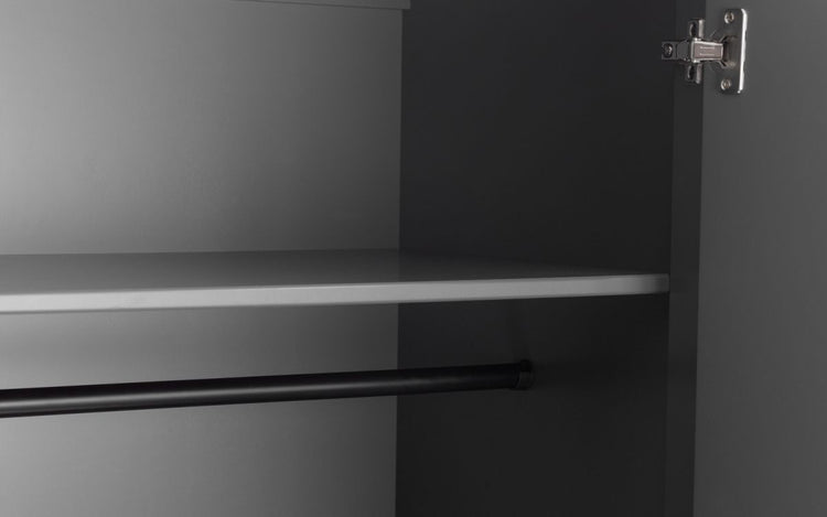 Julian Bowen Chloe 2 Door 1 Drawer Wardrobe
