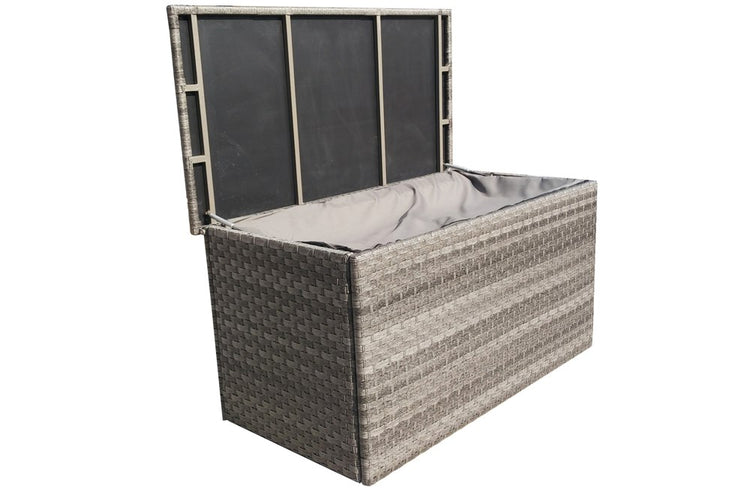 Signature Weave Medium Cushion Box Multi Grey Wicker-Better Bed Company