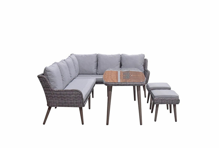 Signature Weave Danielle Corner Sofa Dining From Other Side-Better Bed Company