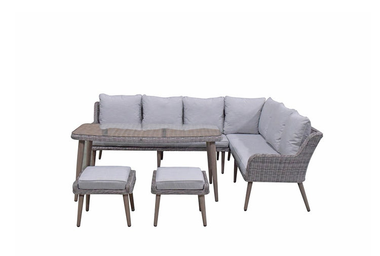 Signature Weave Danielle Corner Sofa Dining From Side-Better Bed Company