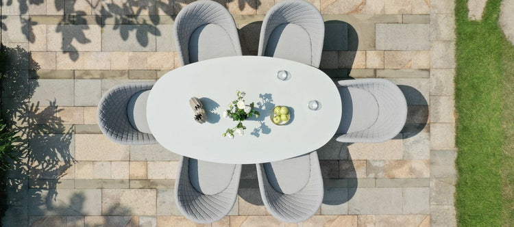 Maze Rattan Ambition 6 Seat Oval Dining Set