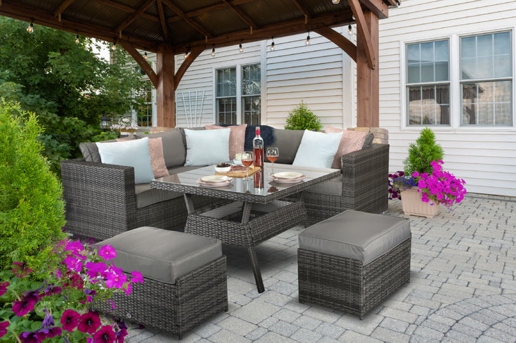 Signature Weave Georgia Corner Dining Sofa Set