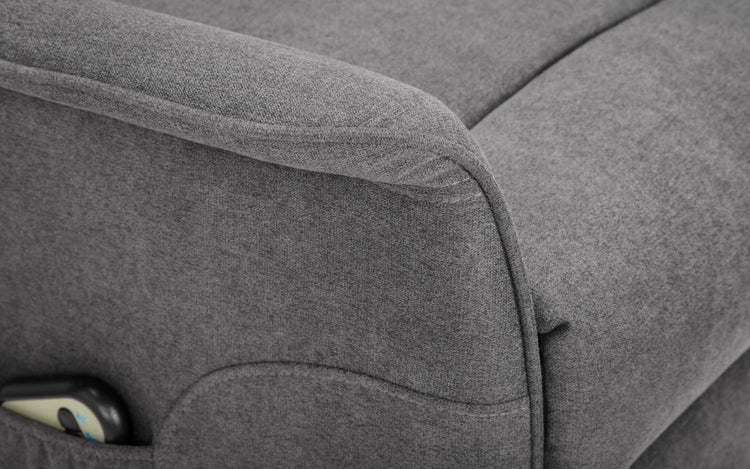 Julian Bowen Helena Rise And Recliner Charcoal Fabric