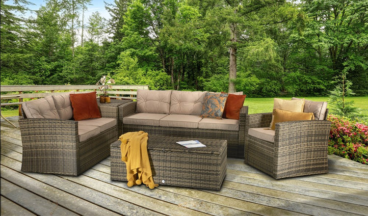 Signature Weave Holly Sofa Set Brown-Better Bed Company