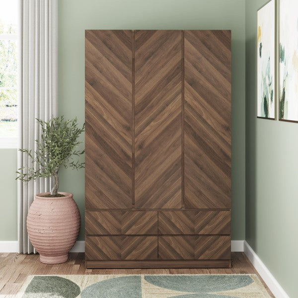 GFW Catania 3 Door 4 Drawer Wardrobe FREE DELIVERY