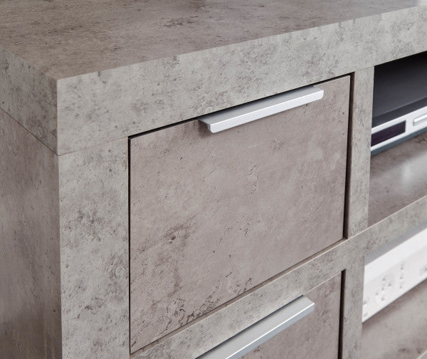 GFW Bloc 2 Drawer TV Unit Handle Close Up-Better Bed Company