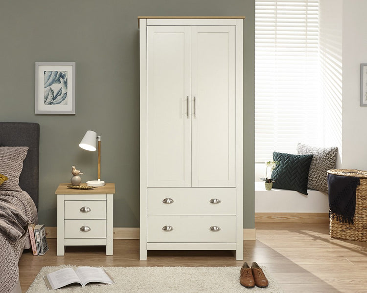 GFW Lancaster 2 Door 2 Drawer Wardrobe