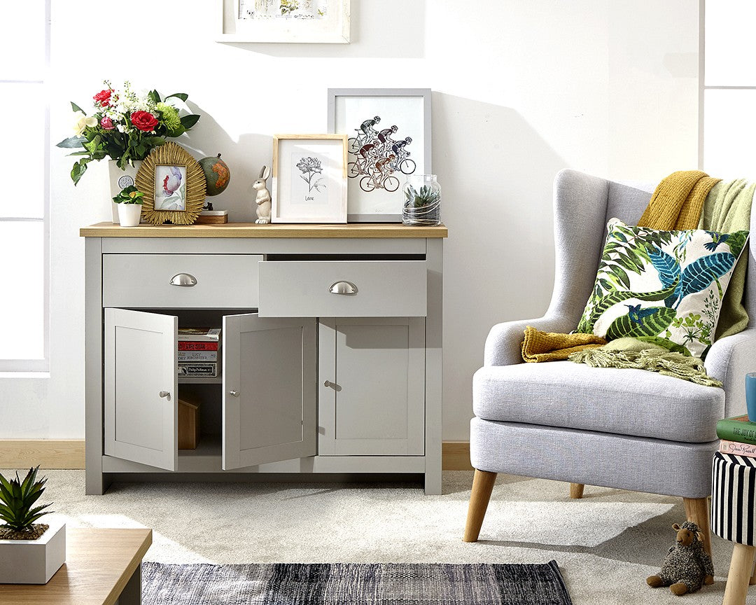 Lancaster large sideboard grey store