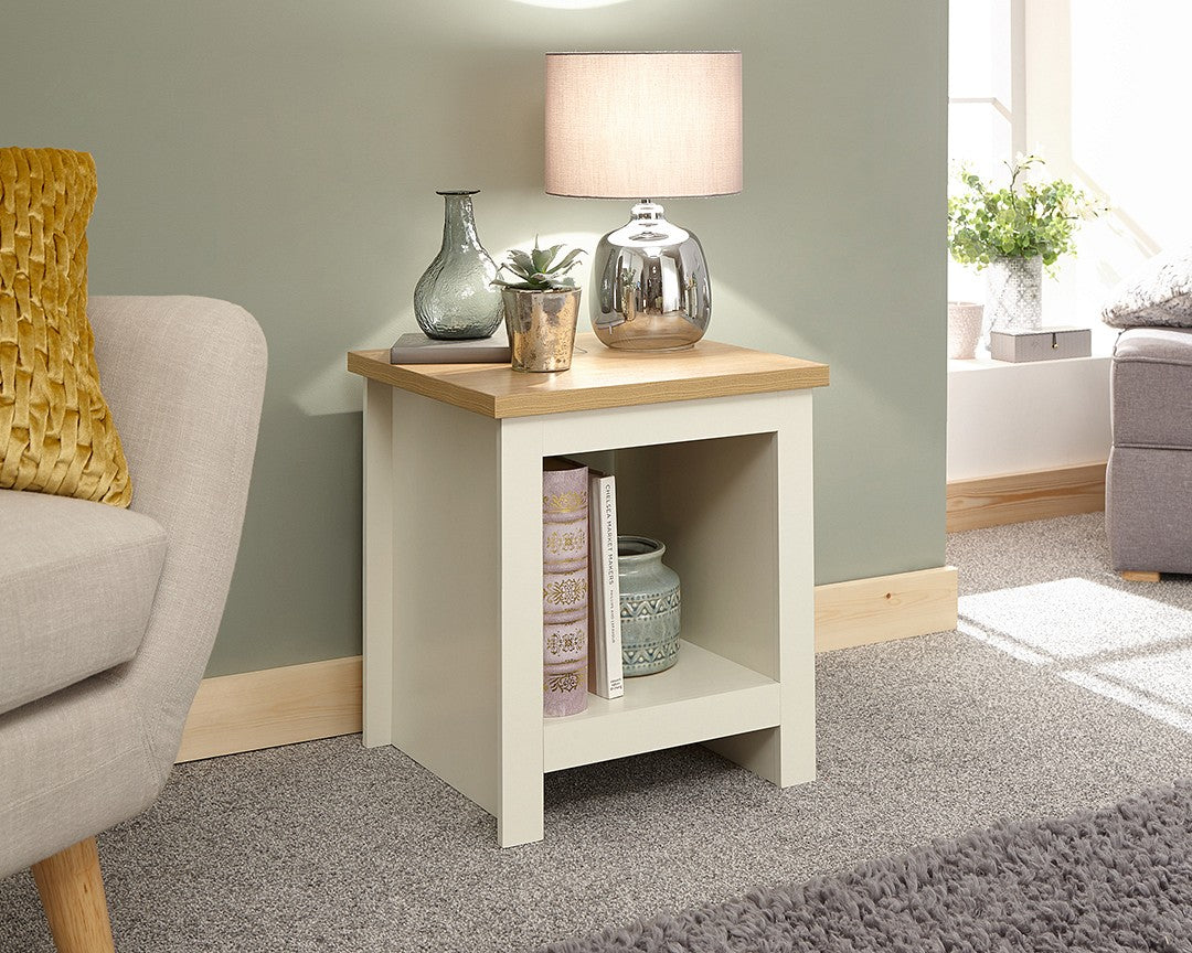 Side table with shelf discount