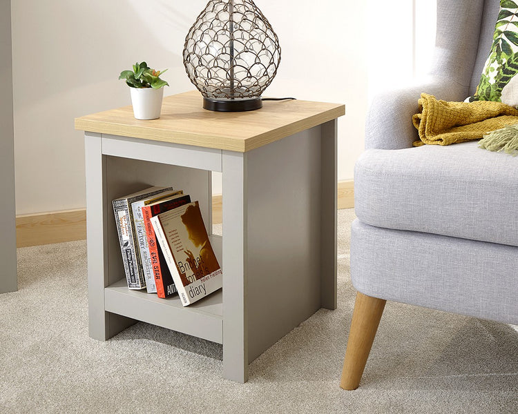 GFW Lancaster Side Table with Shelf