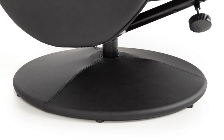 Julian Bowen Lugano Recliner And Stool Base Close Up-Better Bed Company
