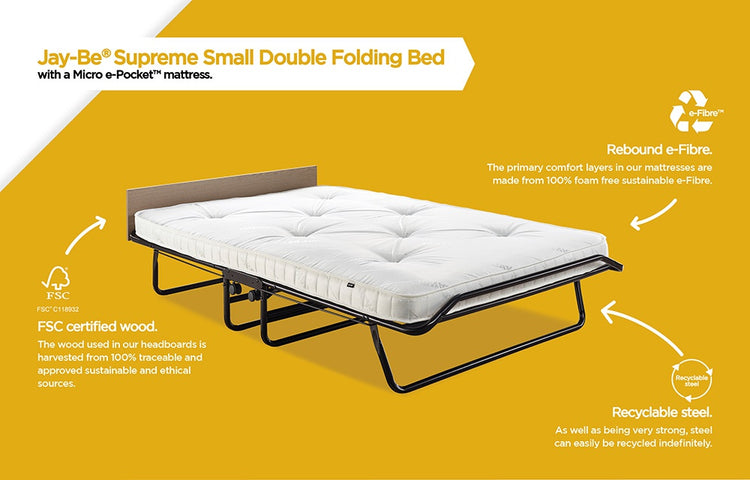 Jay-Be Supreme Automatic Folding Bed with Micro e-Pocket Sprung Mattress