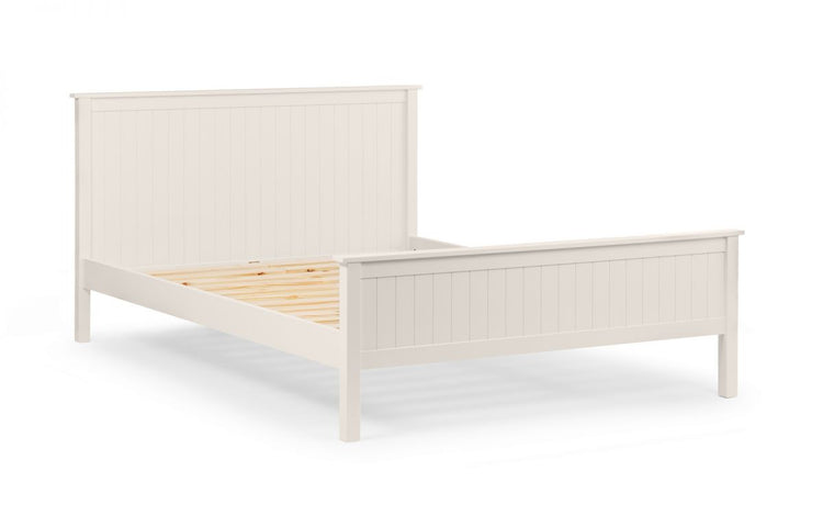 Julian Bowen Maine White Bed Frame Slats On Show-Better Bed Company