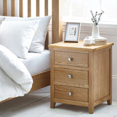 Julian Bowen Mallory 3 Drawer Bedside-Better Bed Company