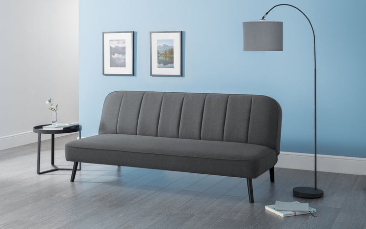 Julian Bowen Miro Curved Back Sofabed Grey-Better Bed Company