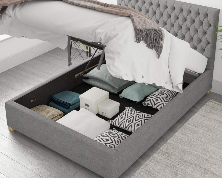 Better Nighty Night Grey Ottoman Bed