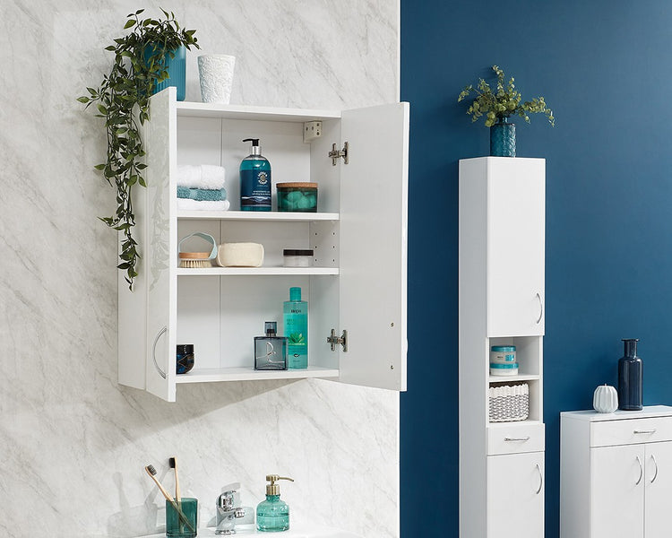 GFW Moritz Two Door White Cupboard