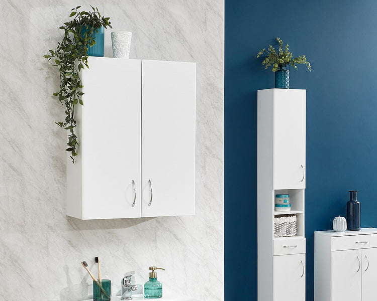 GFW Moritz Two Door White Cupboard
