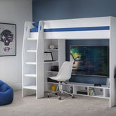 Julian Bowen Nebula Gaming Bed with Desk White