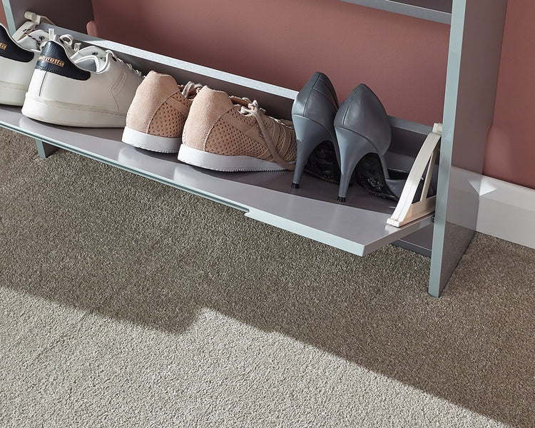 GFW Narrow High Gloss Shoe Cabinet