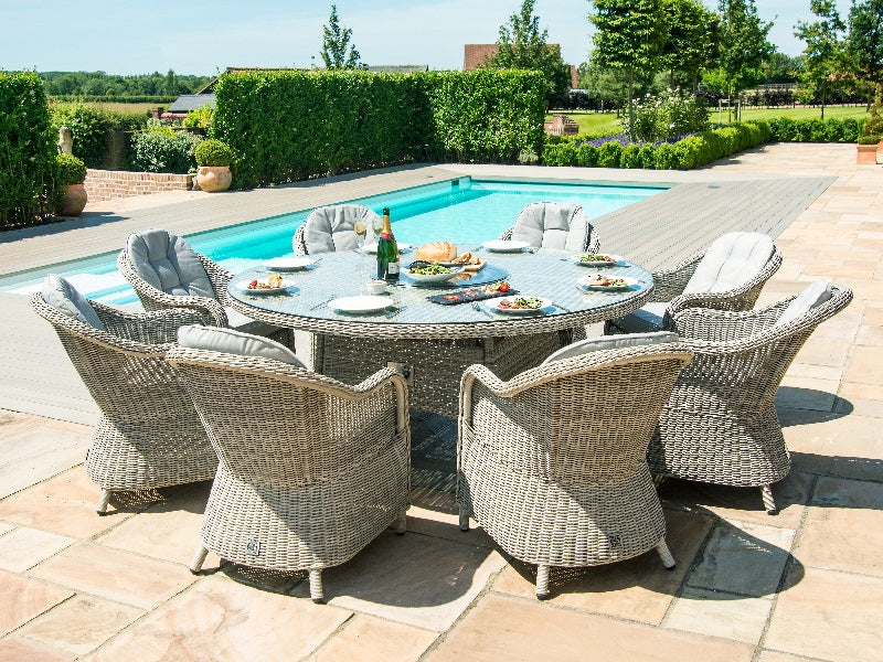 Round fire pit online table with chairs