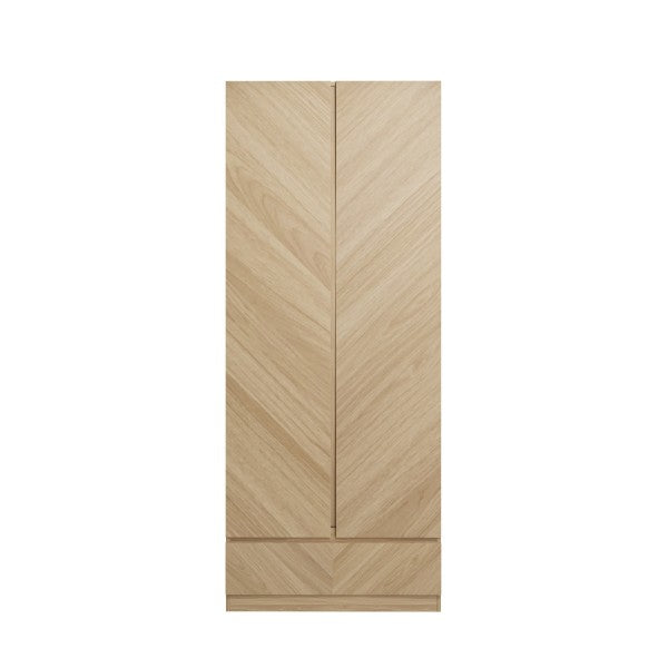 GFW Catania 2 Door 1 Drawer Wardrobe