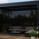 Maze Rattan 3m x 4m Pergola With 4 Drop Sides And LED Lighting-Better Bed Company