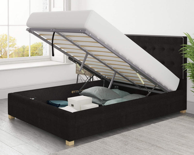 Better Birmingham Black Ottoman Bed