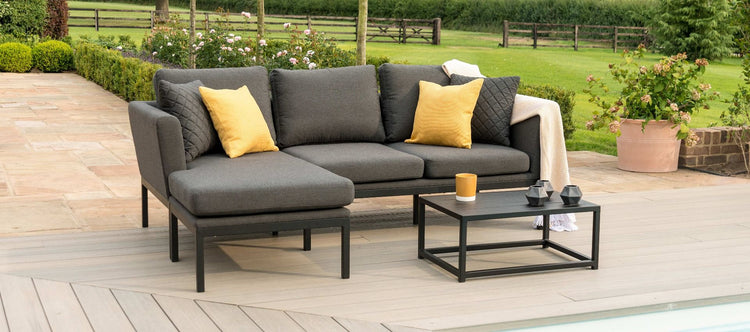 Maze Rattan Pulse Sofa Set Charcoal-Better Bed Company