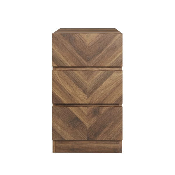 GFW Catania 3 Drawer Bedside Table