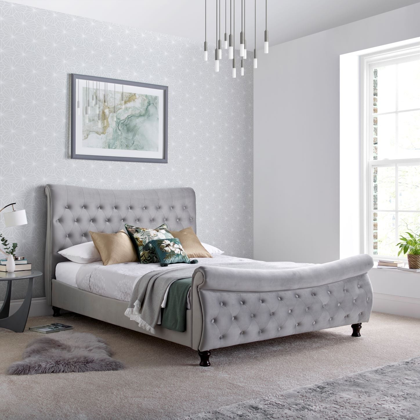 Oxford sleigh shop bed