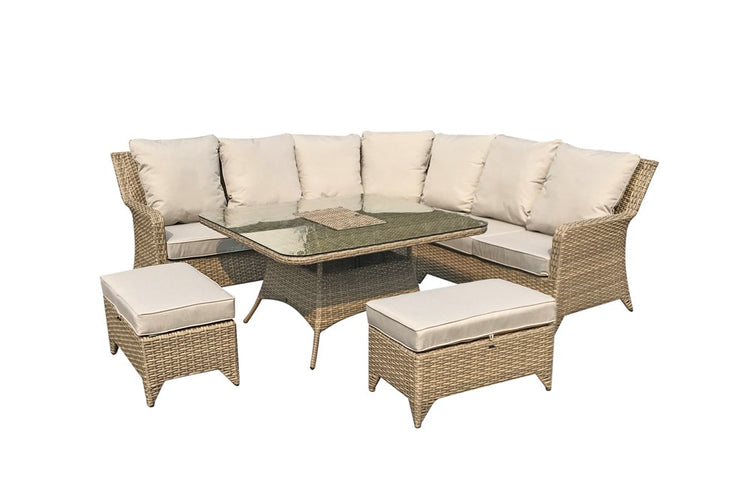 Signature Weave Sarah Nature Corner Dining With Ice Bucket
