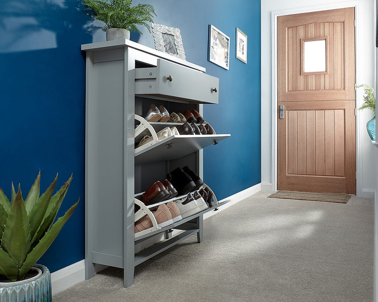 GFW Deluxe Shoe Cabinet With Drawer