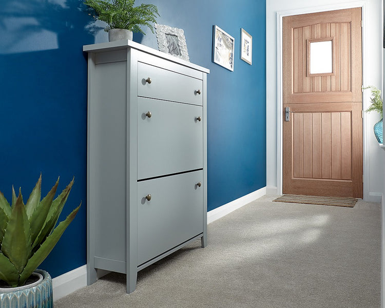 GFW Deluxe Shoe Cabinet With Drawer