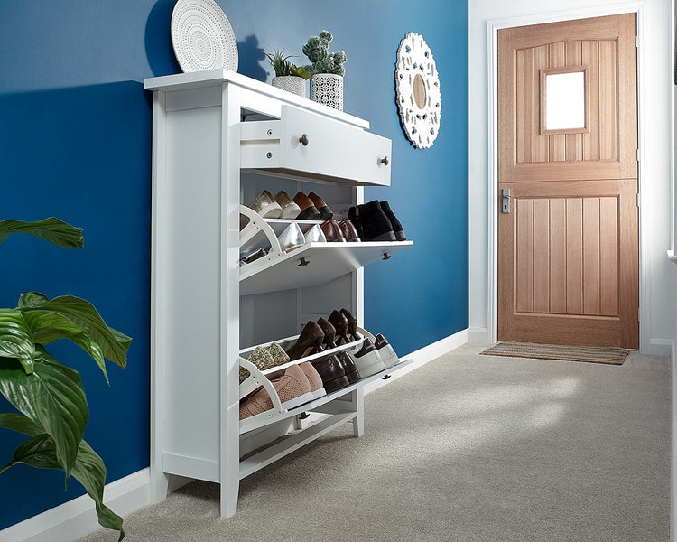 GFW Deluxe Shoe Cabinet With Drawer