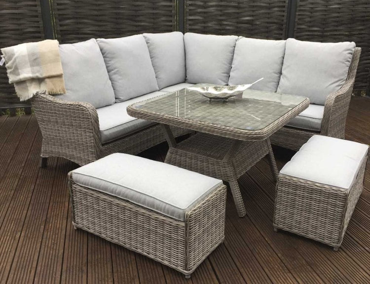 Signature Weave Alexandra Corner Dining Sofa With 2 Bench Seats