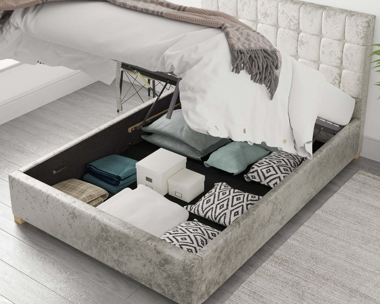 Better Cheshire Light Cream Ottoman Bed