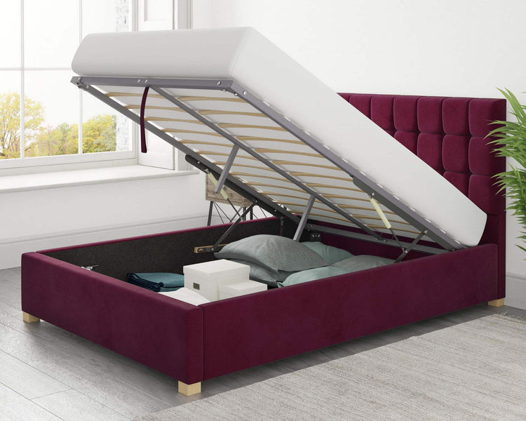 Better Cheshire Red Ottoman Bed