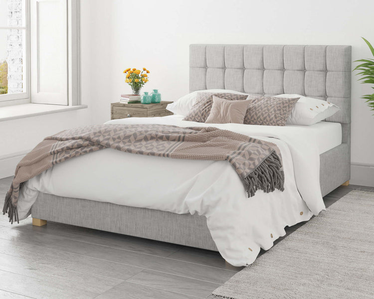 Better Cheshire Light Grey Ottoman Bed-Better Bed Company