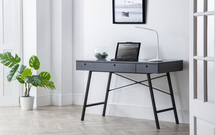 Julian Bowen Trianon Desk Grey-Better Bed Company